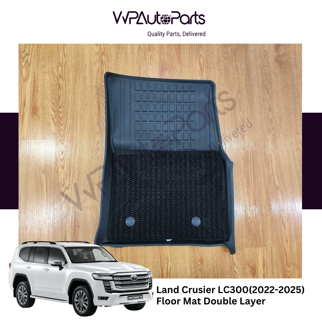 Lexus LX570 (2013-2022) And Land Cruiser LC 200 (2008-2021) 3 Row Floor Mat Double-Layer