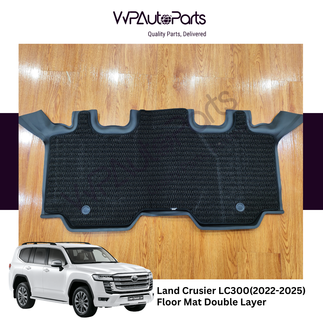 Lexus LX570 (2013-2022) And Land Cruiser LC 200 (2008-2021) 3 Row Floor Mat Double-Layer