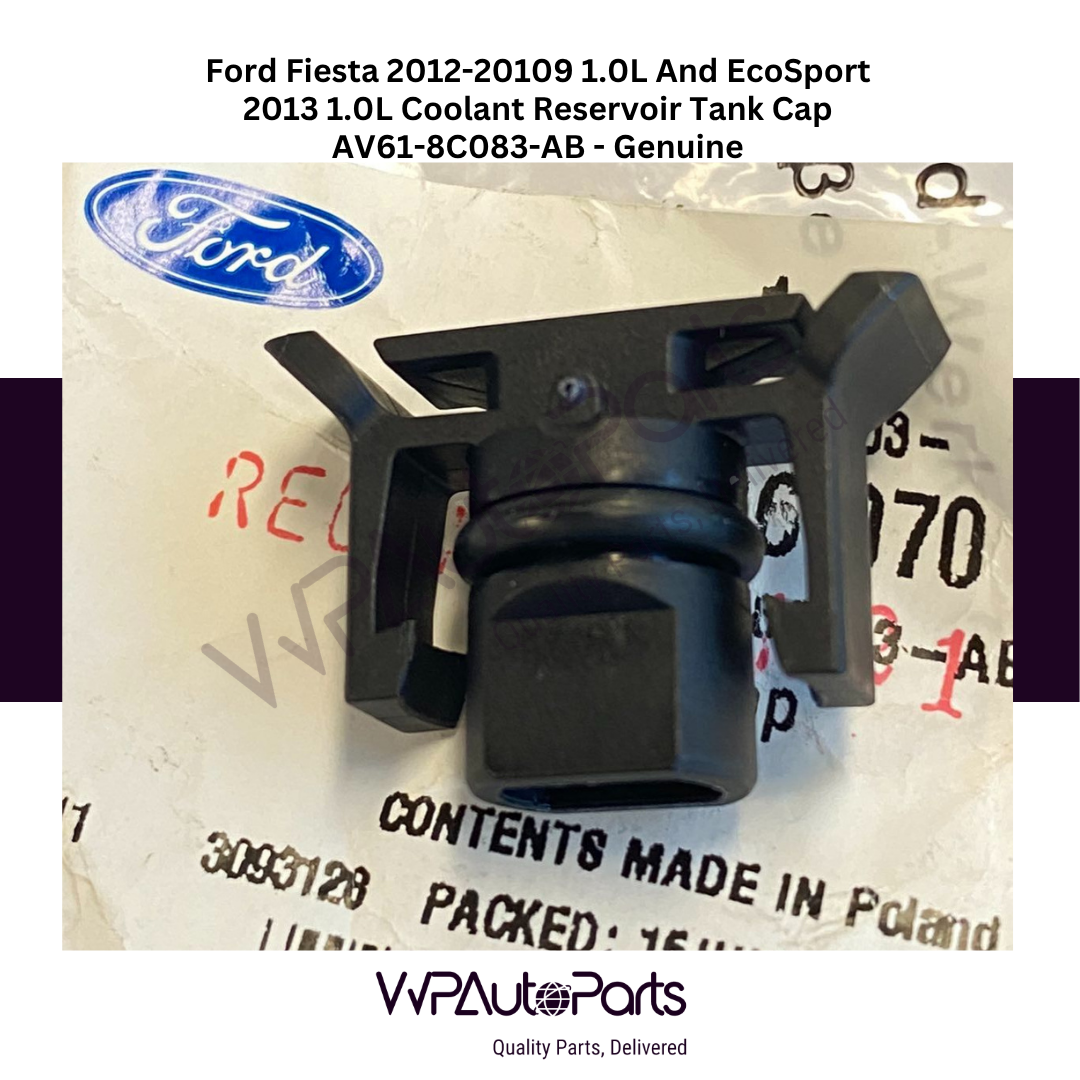 Ford Fiesta 2012-20109 1.0L And EcoSport 2013 1.0L Coolant Reservoir Tank Cap AV61-8C083-AB - Genuine
