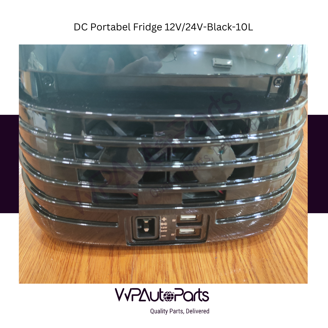 Universal Fit DC Portable Fridge 12V/24V-Black-10L