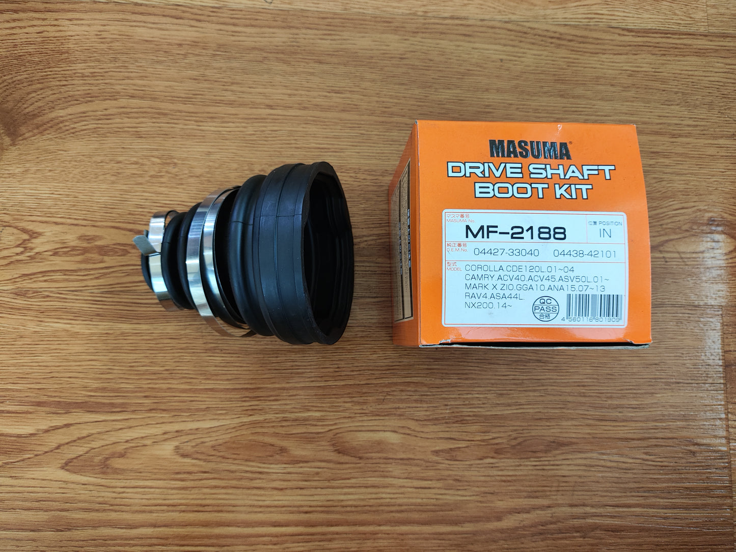 Masuma Daihatsu Altis, Toyota Alphard And Lexus RX 300 Inner CV joint boot MF-2188 04437-33050