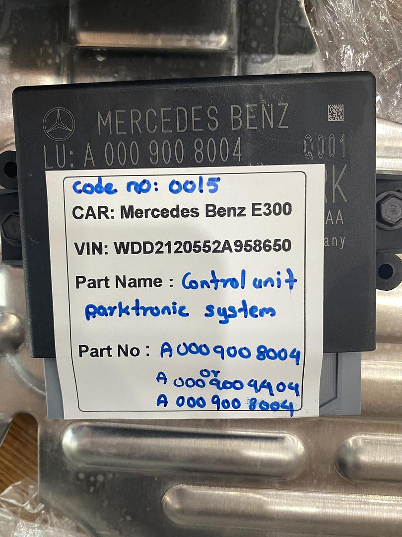 Mercedes-Benz E300 2014 W212 Control Unit Parktronic System (used) - A0009008004