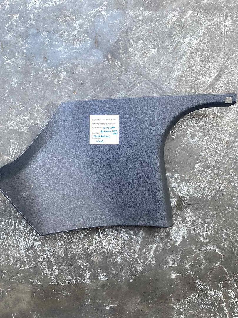 Mercedes-Benz E300 2014 W212 A-Pillar Bottom Left Cover (used) - A2126800306