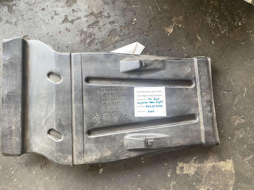 Mercedes-Benz E300 2014 W212 Air Duct Legroom Rear Right (used) - A2128313246