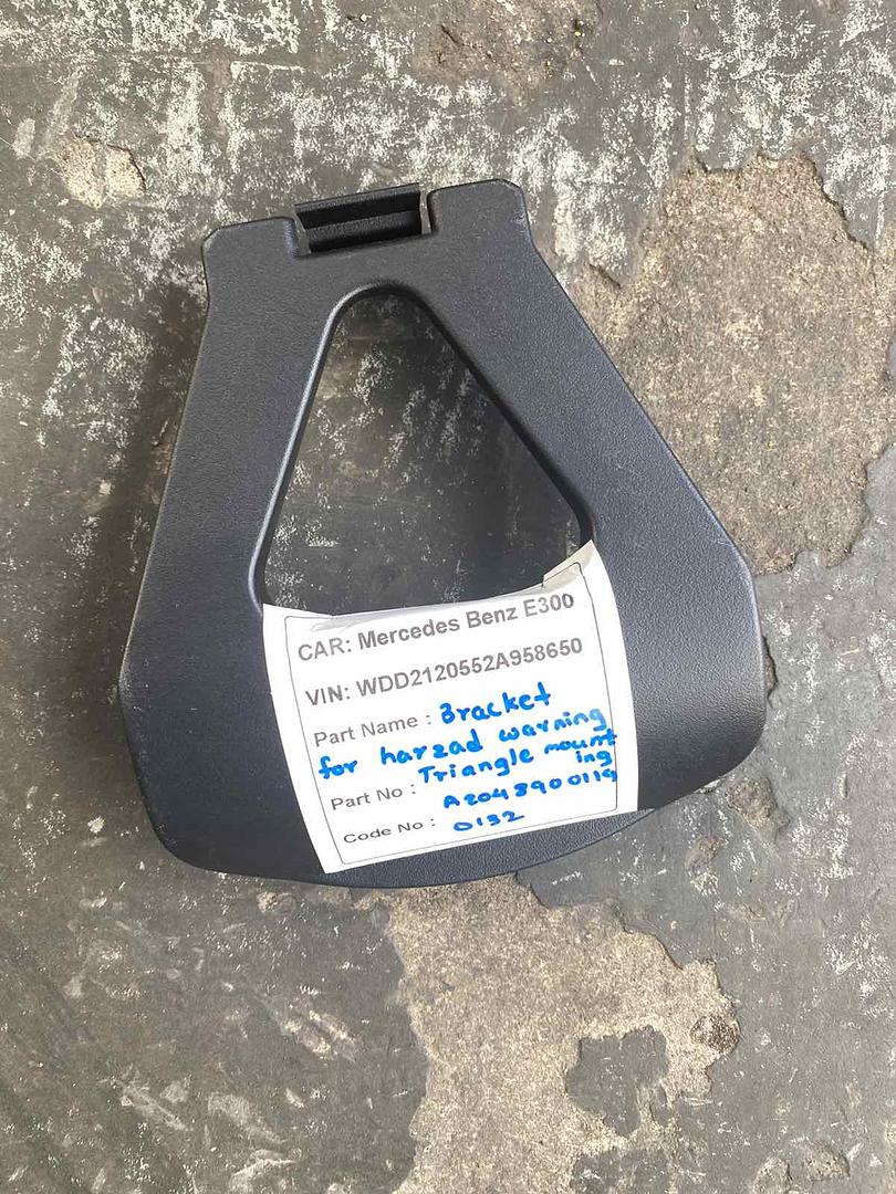 Mercedes-Benz E300 2014 W212 Bracket For Harzad Warning Triangle Mounting (used) - A2048900114