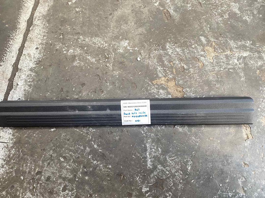 Mercedes-Benz E300 2014 W212 Cover Left Front Sill Trim (used) - A2126860136