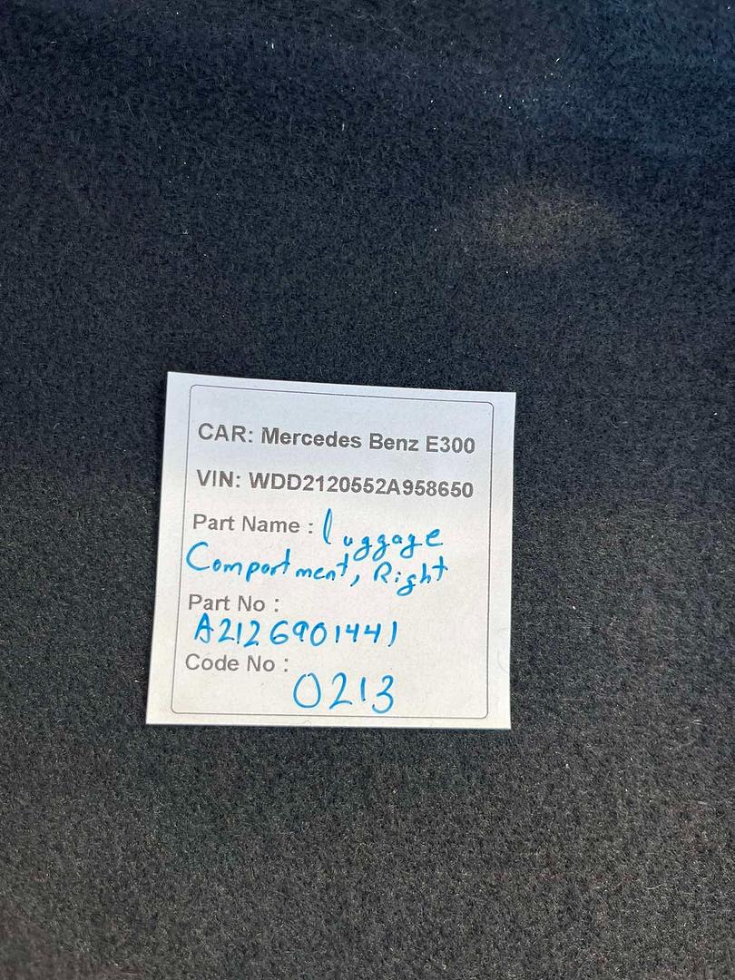 Mercedes-Benz E300 2014 W212 Trunk Lining Right (used) - A2126901441