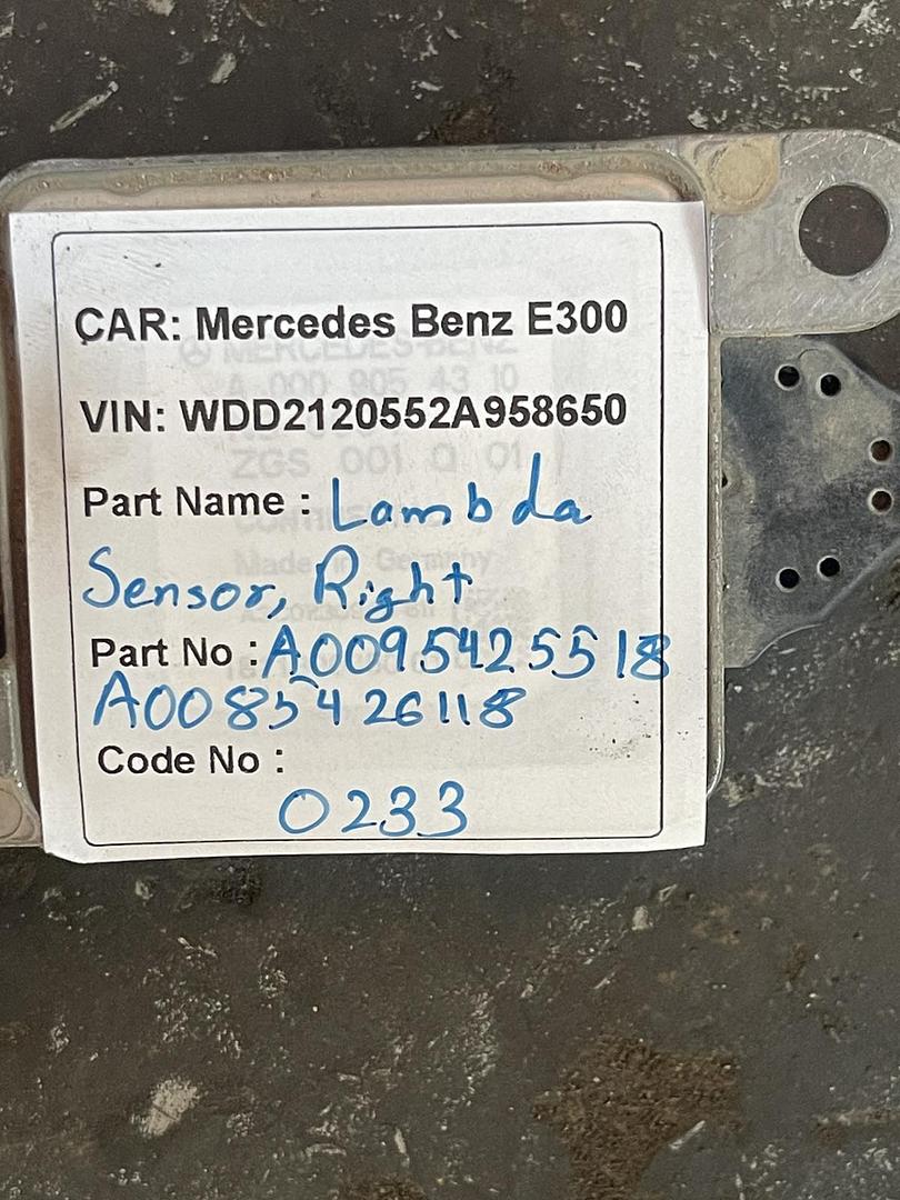 Mercedes-Benz E300 2014 W212 Oxygen Sensor (used) - A0085426118