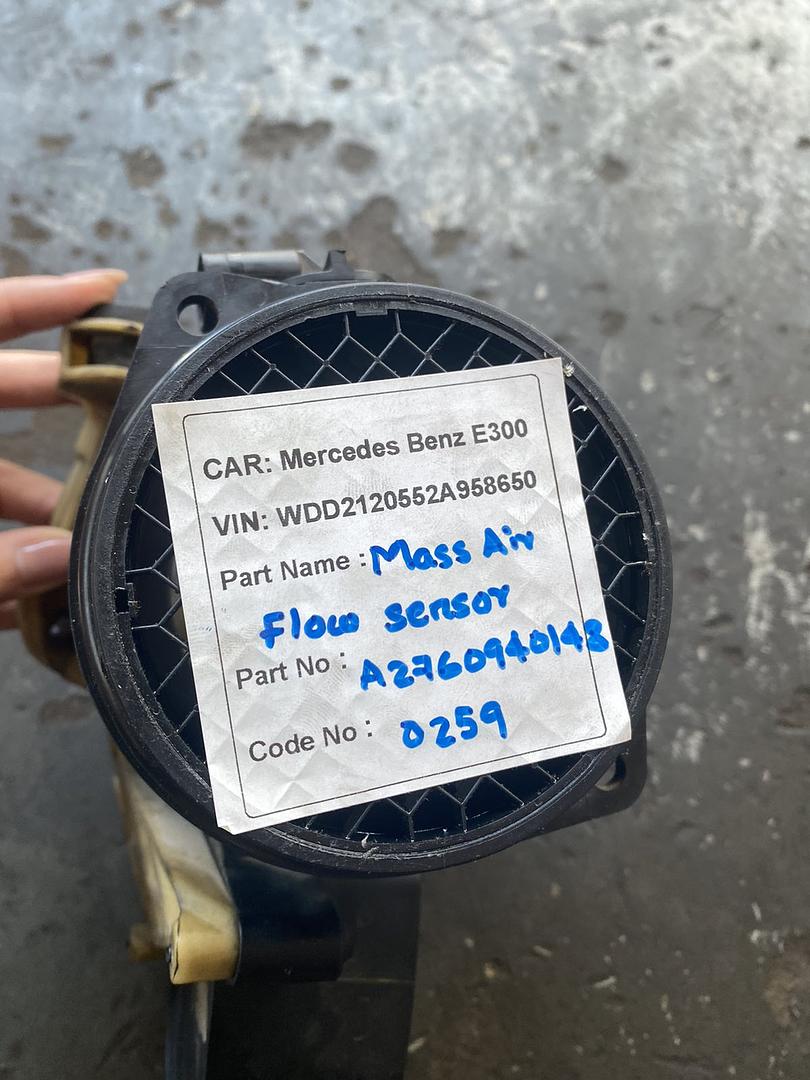 Mercedes-Benz E300 2014 W212 Mass Air Flow Sensor (used) - A2760940148
