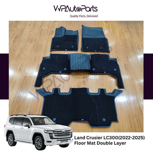 Land Cruiser LC300 2022-2025 3 Row Floor Mat Double-Layer