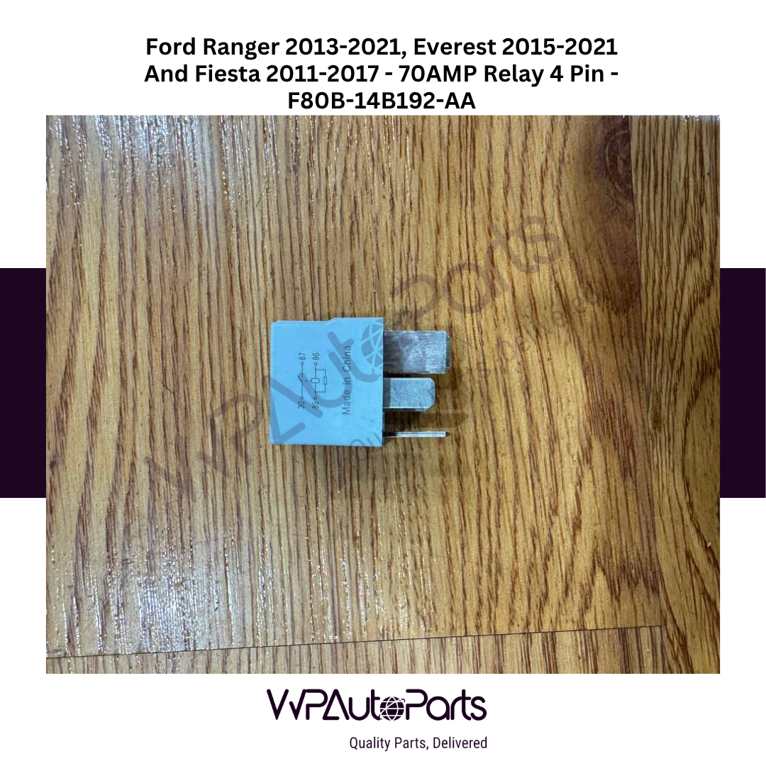 Ford Ranger 2013-2021, Everest 2015-2021 And Fiesta 2011-2017 70AMP Relay 4 Pin F80B-14B192-AA Genuine New