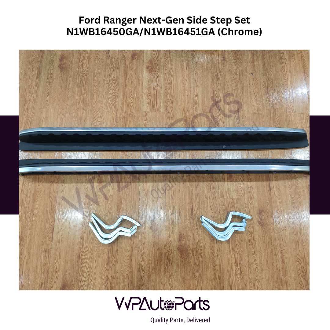 Ford Ranger Next-Gen Side Step Set N1WB16450GA/N1WB16451GA (Chrome) Genuine New