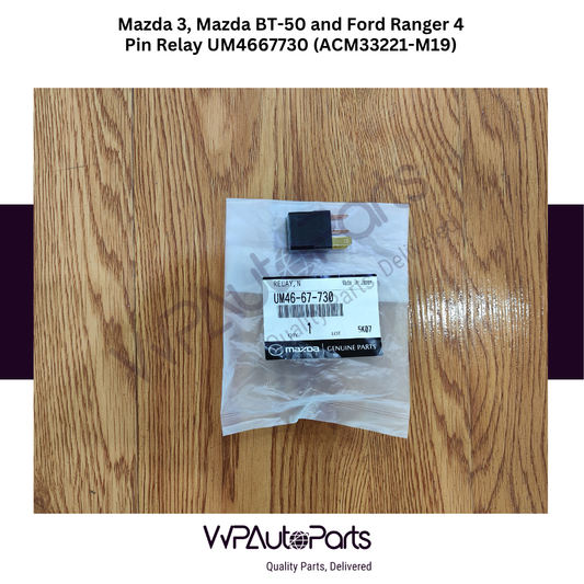 Mazda 3, Mazda BT-50 and Ford Ranger 4 Pin Relay UM4667730 (ACM33221-M19)