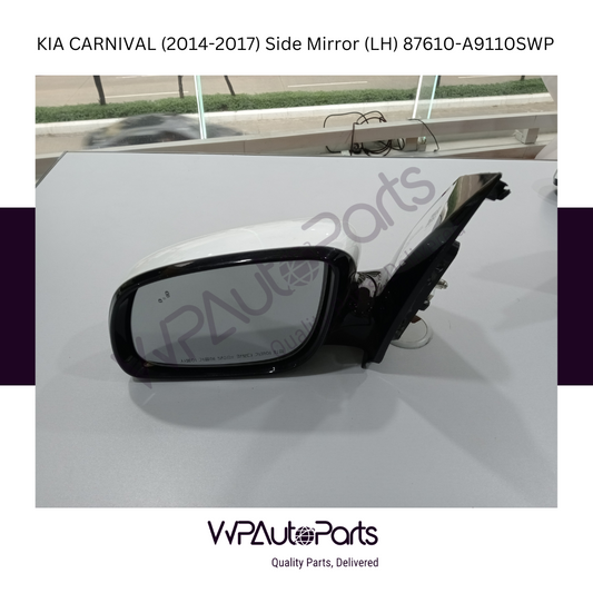 Kia Carnival (2014-2017) Side Mirror LH  (used) 87610-A9110SWP