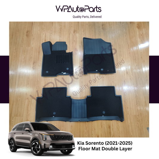 Kia Sorento 2021-2025 Floor Mat Double-Layer