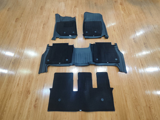 Lexus LX570 (2013-2022) And Land Cruiser LC 200 (2008-2021) 3 Row Floor Mat Double-Layer