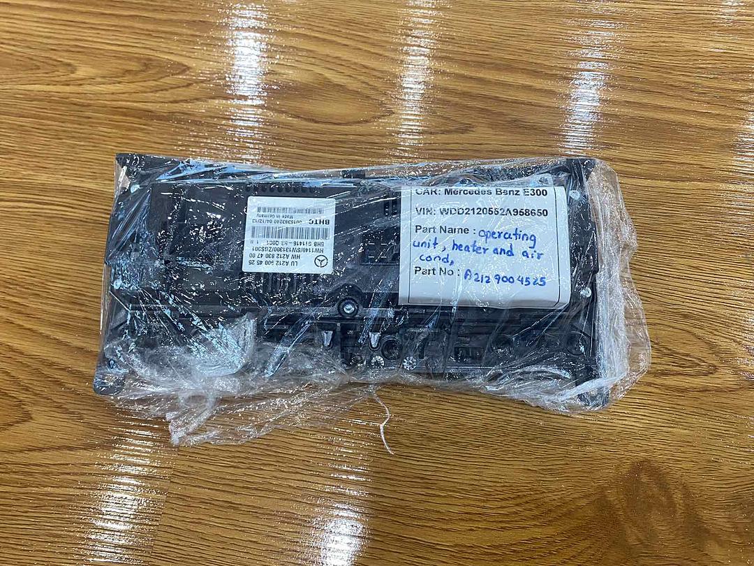 Mercedes-Benz E300 2014 W212 Heater AC Climate Control (used) - A2129004525