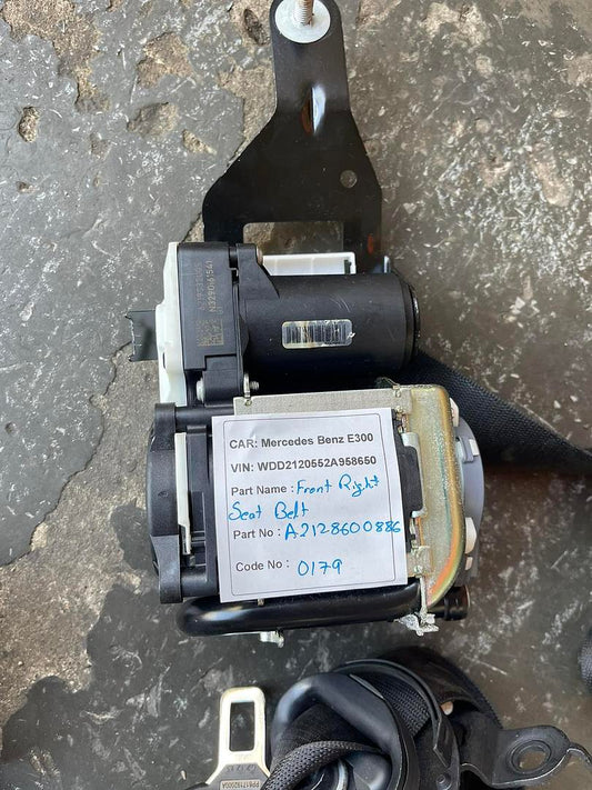 Mercedes-Benz E300 2014 W212 Front Right Seat Belt (used) - A2128600886