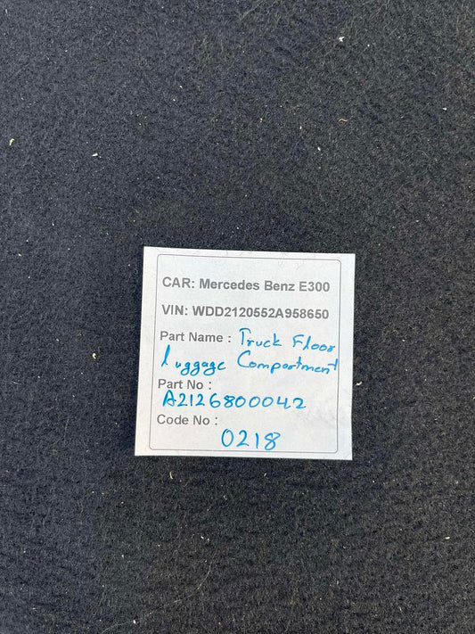 Mercedes-Benz E300 2014 W212 Trunk Floor Luggage Carpet (used) - A2126800042
