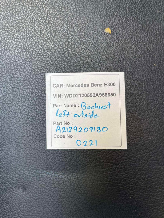 Mercedes-Benz E300 2014 W212 Backrest Left Outside (used) - A2129209130