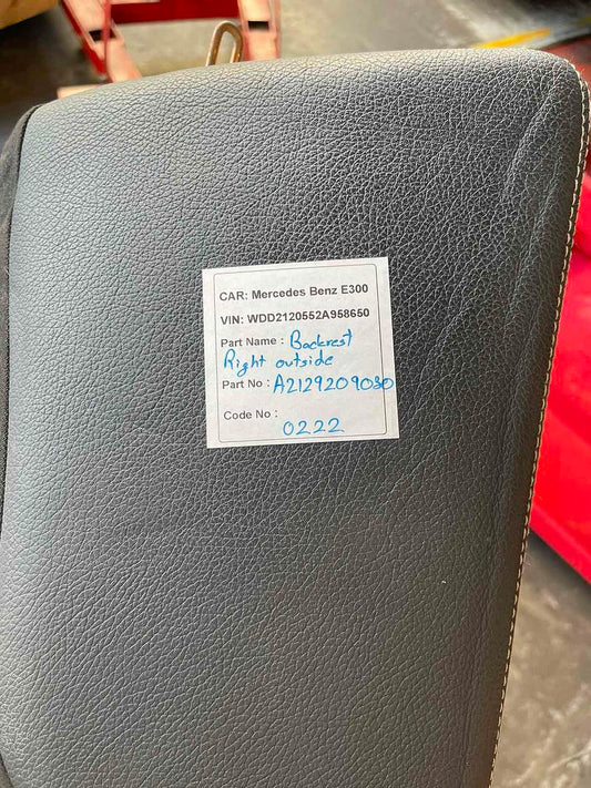 Mercedes-Benz E300 2014 W212 Backrest Right Outside (used) - A2129209030