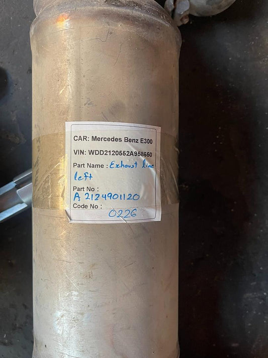 Mercedes-Benz E300 2014 W212 Exhaust Line Left (used) - A2124901120