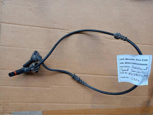Mercedes-Benz E300 2014 W212 Rotational Speed Sensor Front Left (used) - A2129050701