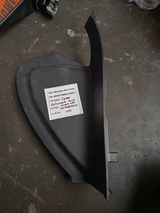 Mercedes-Benz E350 2018 W213 Cover Instrument Panel Driver's Side (used) - A2136800607