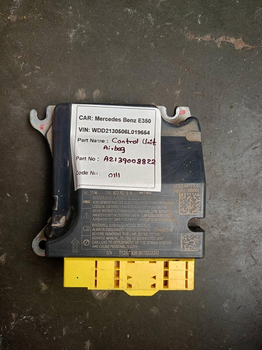 Mercedes-Benz E350 2018 W213 Control Unit Airbag (used) - A2139008822