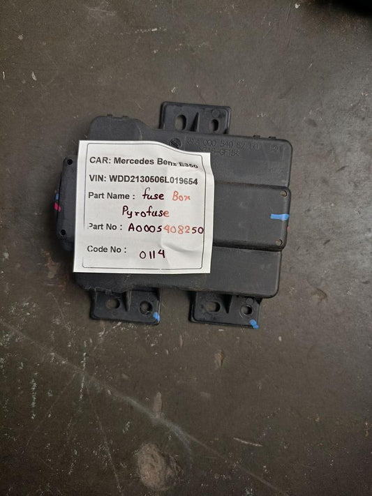 Mercedes-Benz E350 2018 W213 Fuse Box Pyrofuse (used) - A0005408250