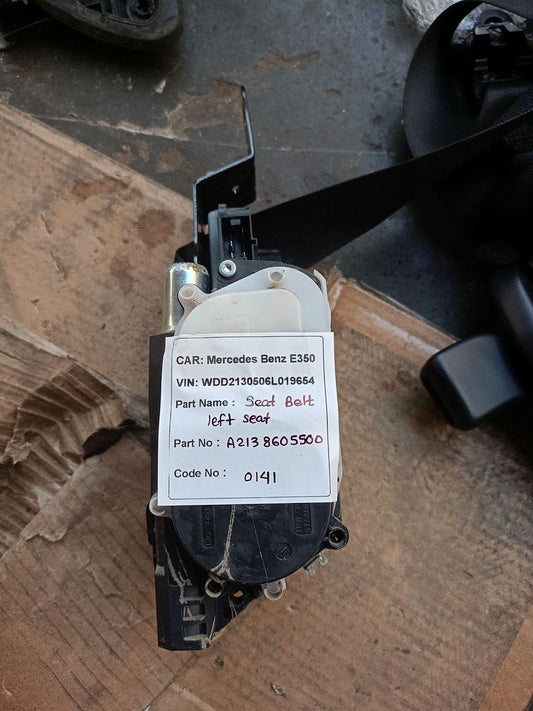 Mercedes-Benz E350 2018 W213 Front Left Seat Belt (used) - A2138605500