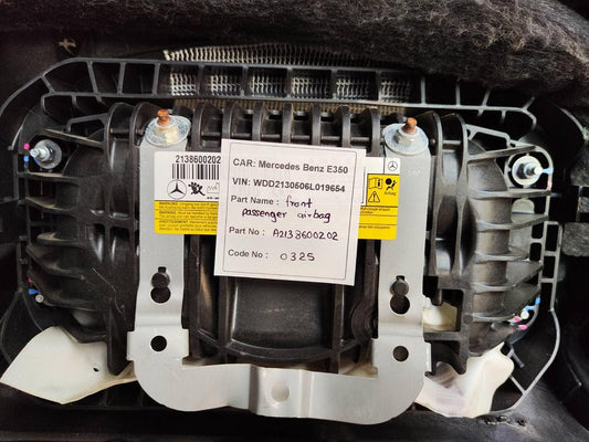 Mercedes-Benz E350 2018 W213 Front Passenger Airbag (used) - A2138600202