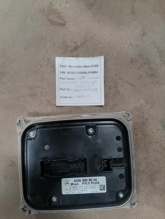 Mercedes-Benz E350 2018 W213 Voltage Converter LED Light Control Unit (used) - A2059009534