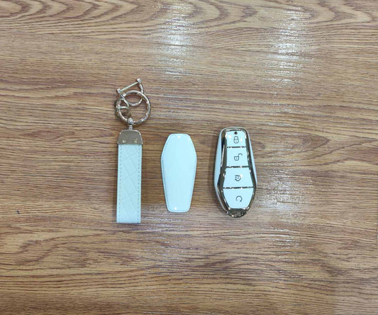 BYD TPU Key Cover White  ML-BDA-W1065